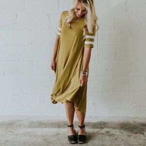 Mustard Roolee Maternity dress